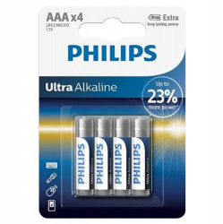 PHILIPS  LR03E4B/10 mikrotužkové baterie 4 kusy