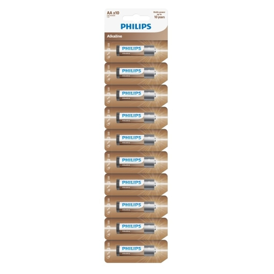 PHILIPS LR6AL10S/10 Entry Alkaline tužkové baterie 10 kusů