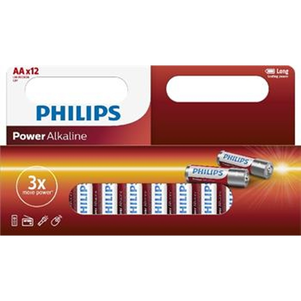 PHILIPS LR6P12W/10 tužkové baterie 12 kusů