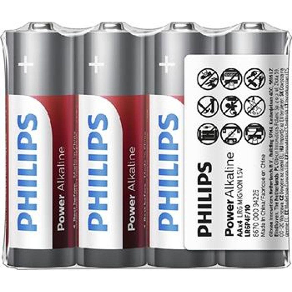 PHILIPS LR6P4F/10 tužkové baterie 4 kusy