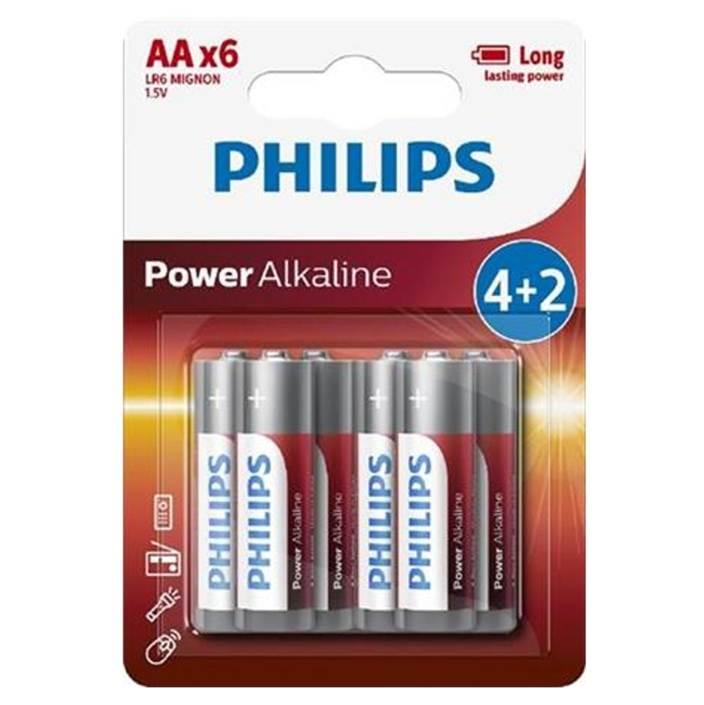 PHILIPS LR6P6BP/10 tužkové baterie 6 kusů