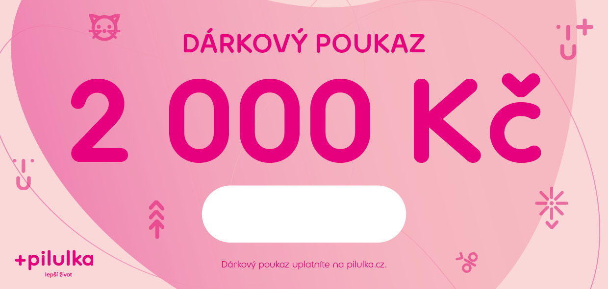 PILULKA Elektronický dárkový poukaz na 2000 Kč