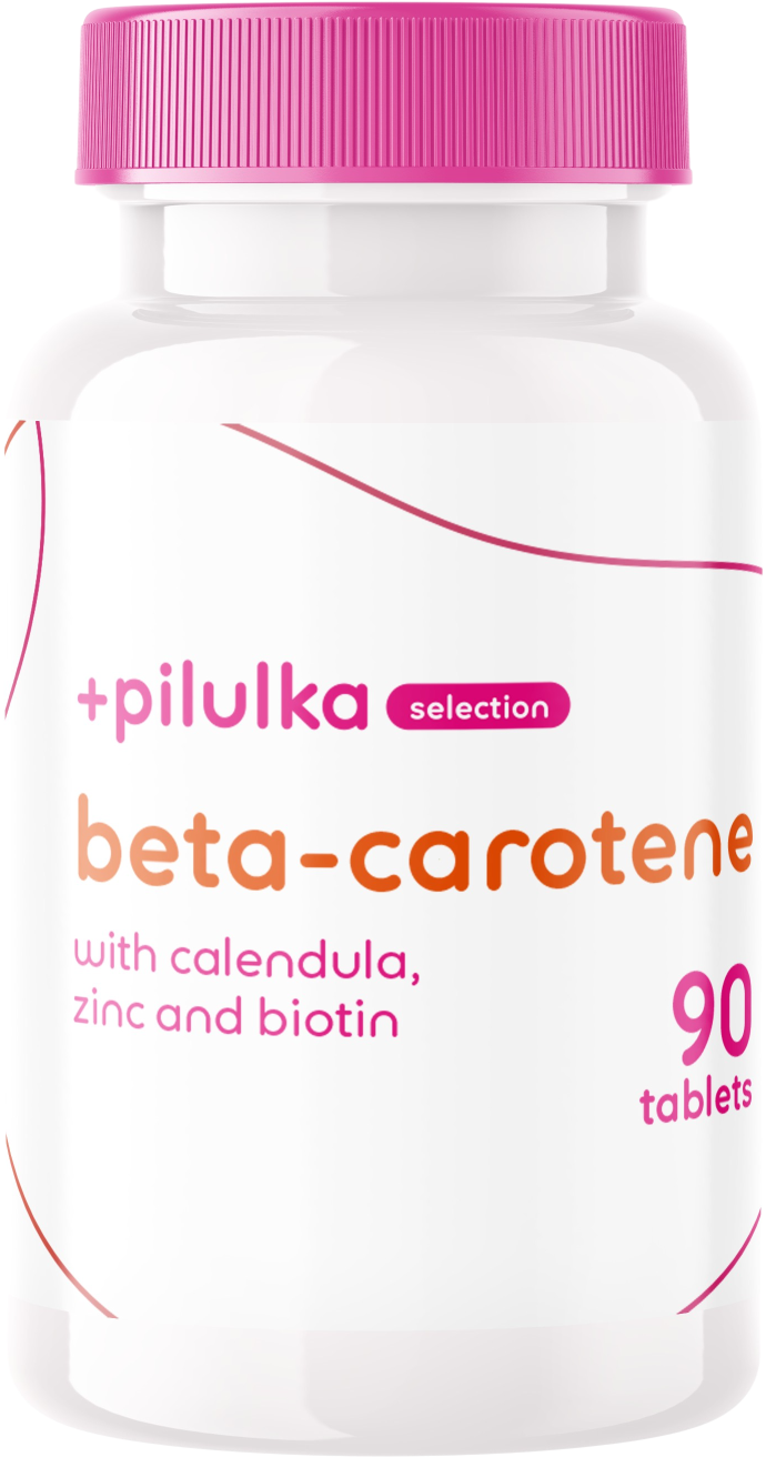 PILULKA SELECTION Beta-karoten s měsíčkem lékařským + zinek a biotin 90 tablet