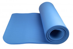 POWER SYSTEM Podložka na jógu FITNESS YOGA MAT PLUS Modrá