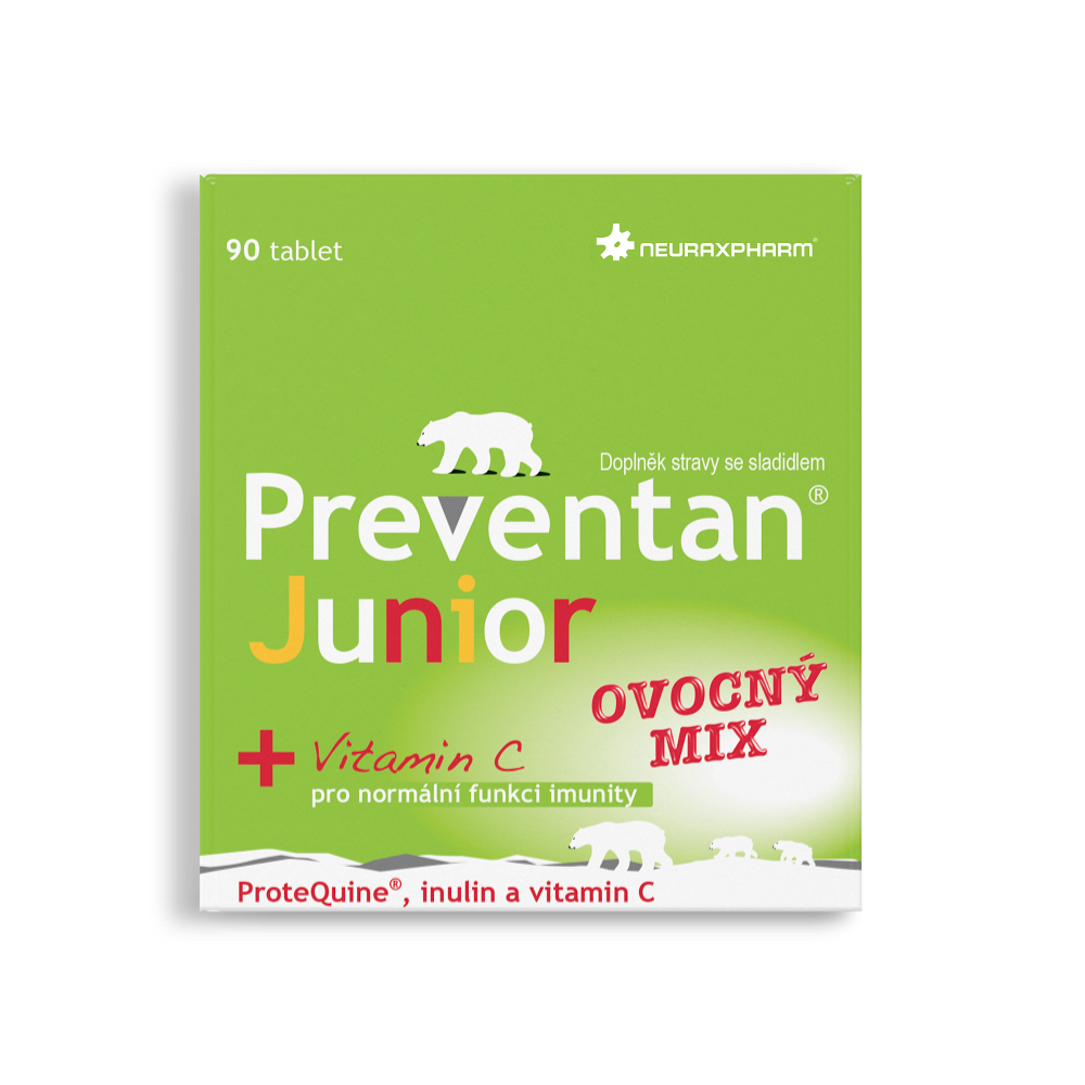 PREVENTAN Junior ovocný mix 90 tablet