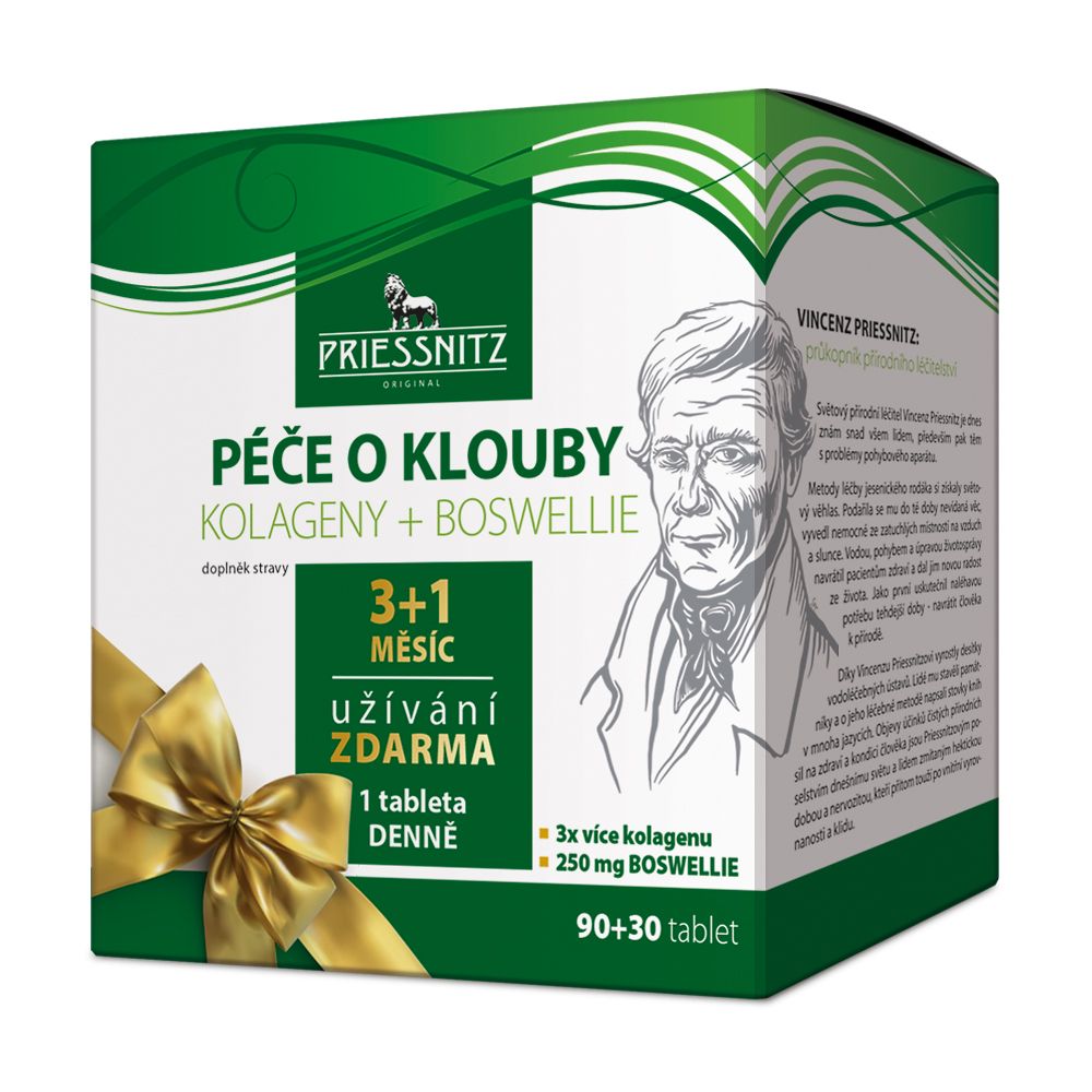 Priessnitz Kolageny + Boswellie péče o klouby 90+30 tablet