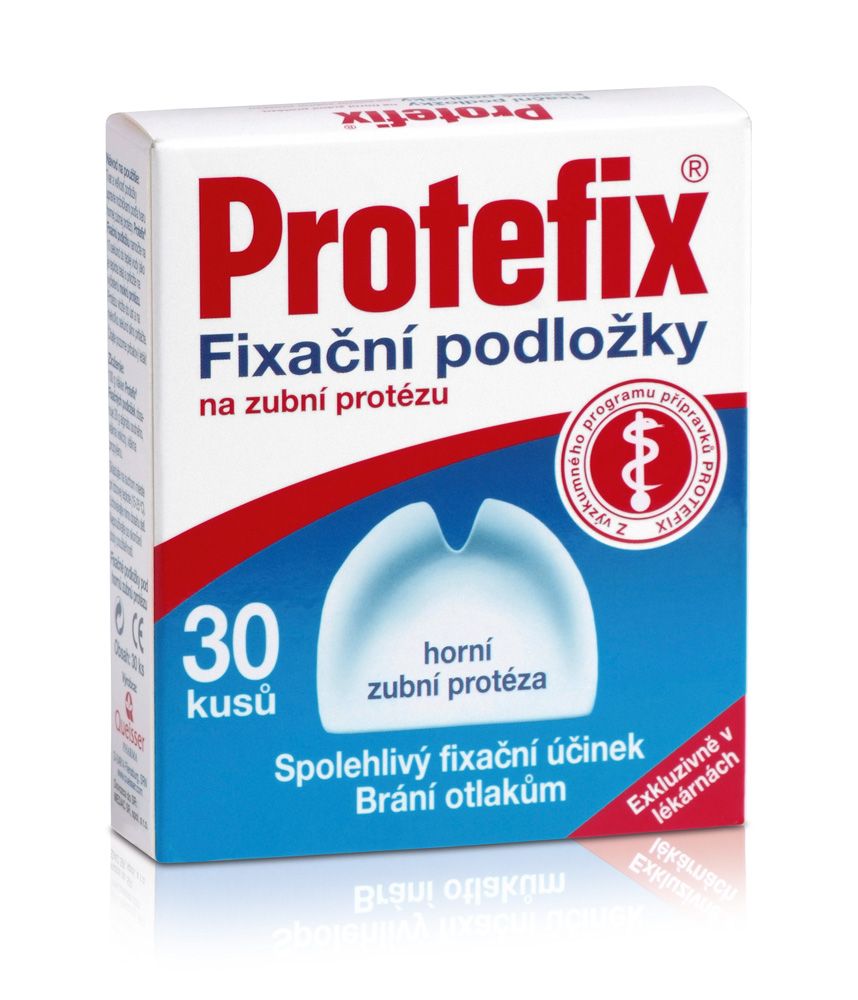 Protefix Fixační podložky na horní zubní protézu 30 ks