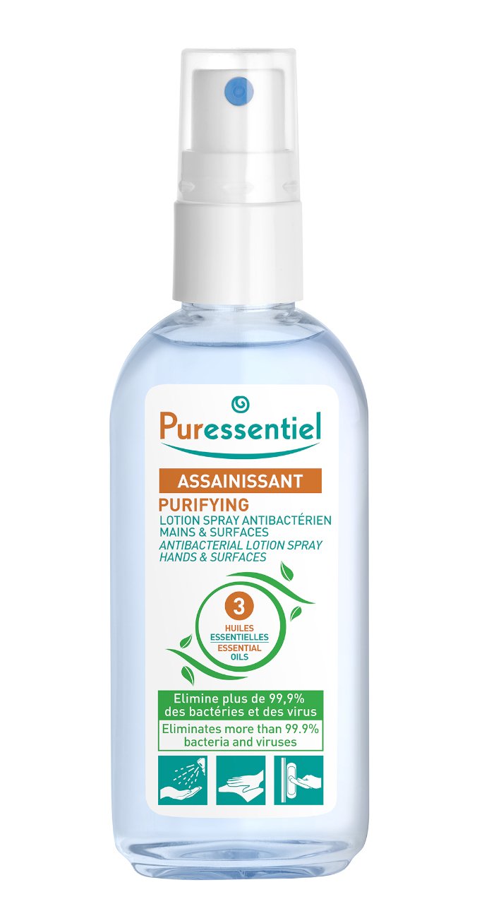 PURESSENTIEL Antibakteriální roztok ve spreji 3 esenciální oleje 80 ml