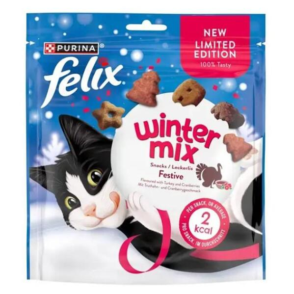 PURINA Felix snack cat Winter Mix krůta a brusinky 200 g