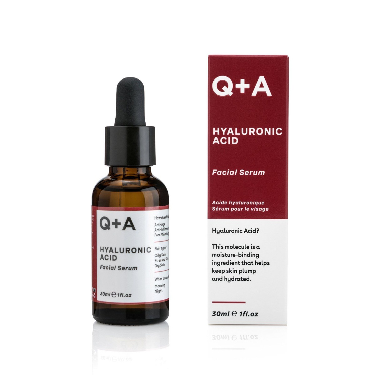 Q+A Pleťové sérum s kyselinou hyaluronovou 30 ml