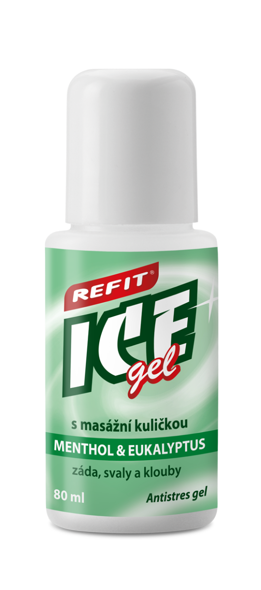 Refit Ice Masážní gel s mentholem a ekualyptem roll–on 80 g