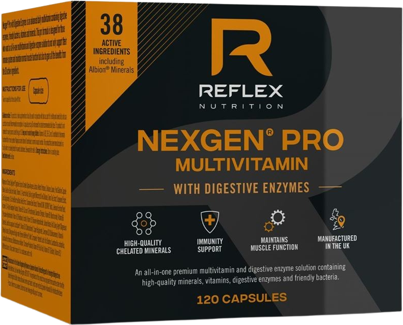 REFLEX NUTRITION Nexgen® PRO + Digestive Enzymes 120 kapslí