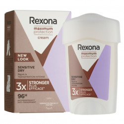 REXONA Sensitive Dry tuhý krémový antiperspirant pro ženy 45 ml