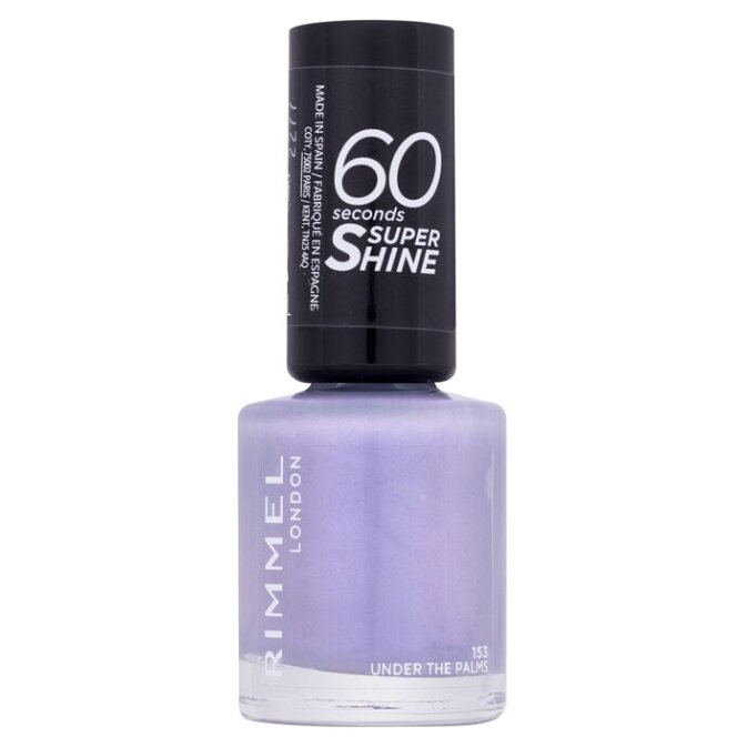 RIMMEL LONDON 60 Seconds lak na nehty Super Shine 153 Under The Palms 8 ml