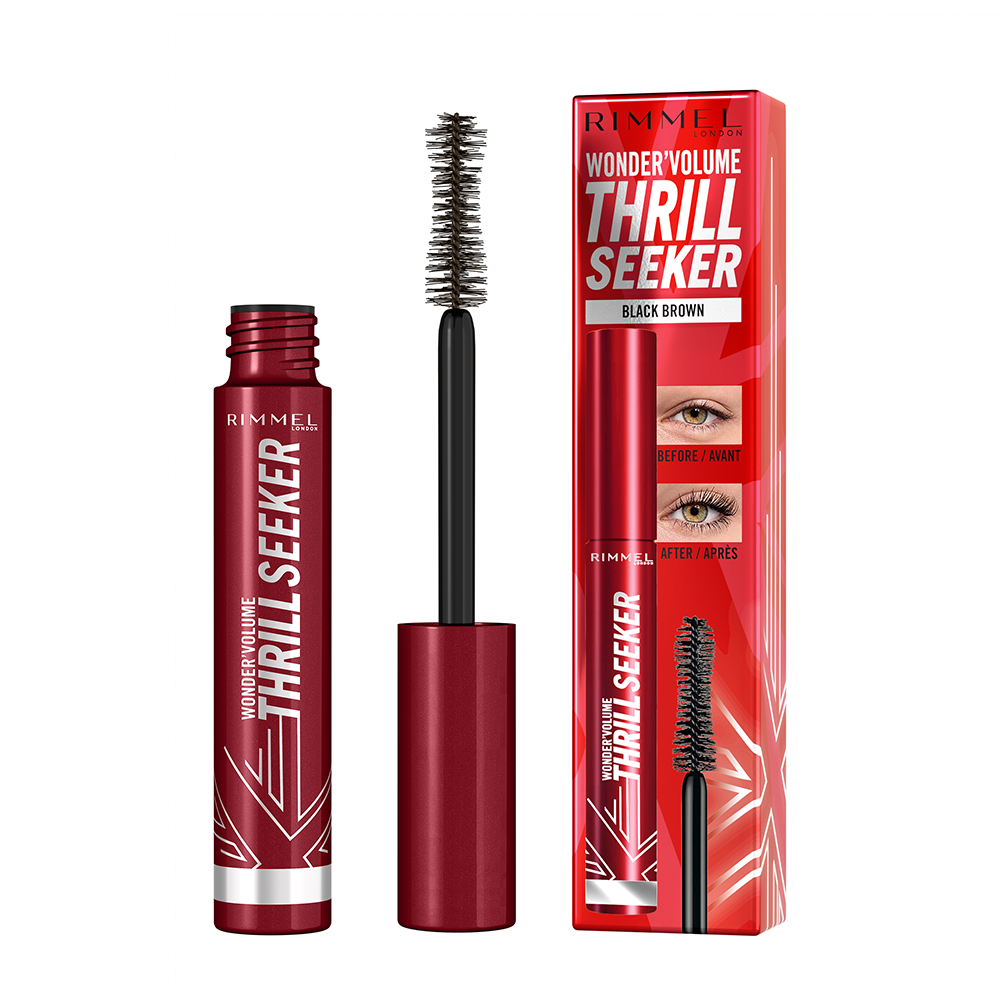 Rimmel WonderVolume Thrill Seeker řasenka black brown 8 ml