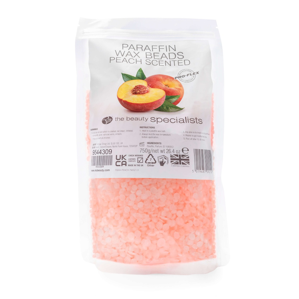 Rio PWAX Vosk pro parafínovou lázeň 750 g Peach