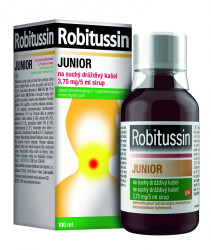 ROBITUSSIN Junior 3,75mg/5ml, sirup pro děti na suchý kašel 100 ml