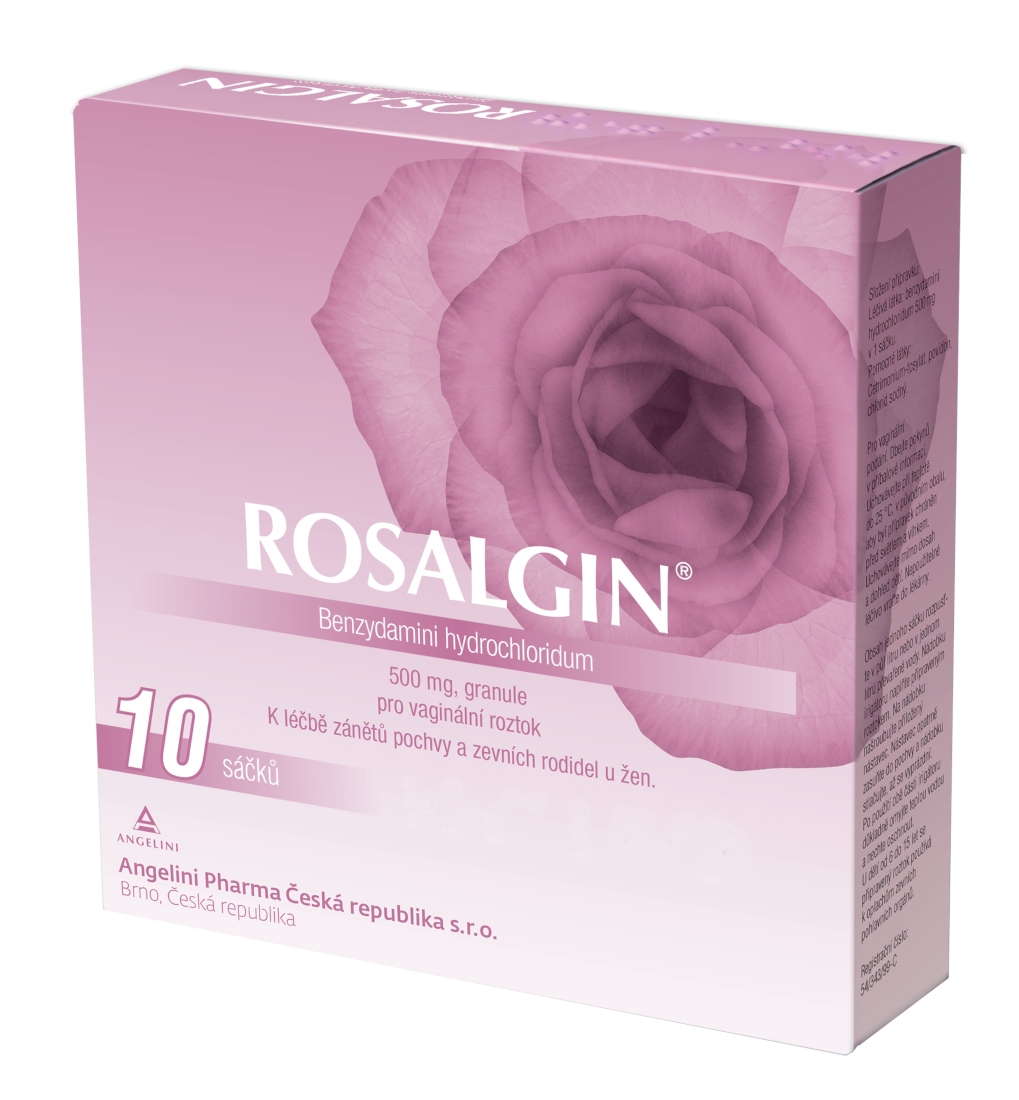 ROSALGIN 500 mg, granule pro vaginální roztok, sáčky 10 ks