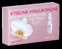 ROSEN PHARMA Kyselina hyaluronová - Sérum pro liftingové ošetření pleti ve formě ampulí 5 x 2 ml