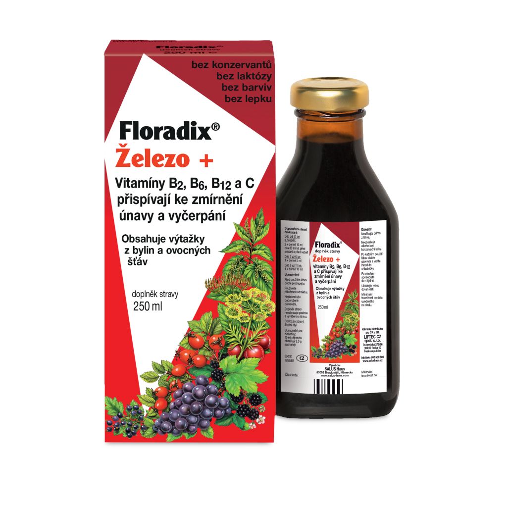 Salus Floradix Železo+ sirup 250 ml