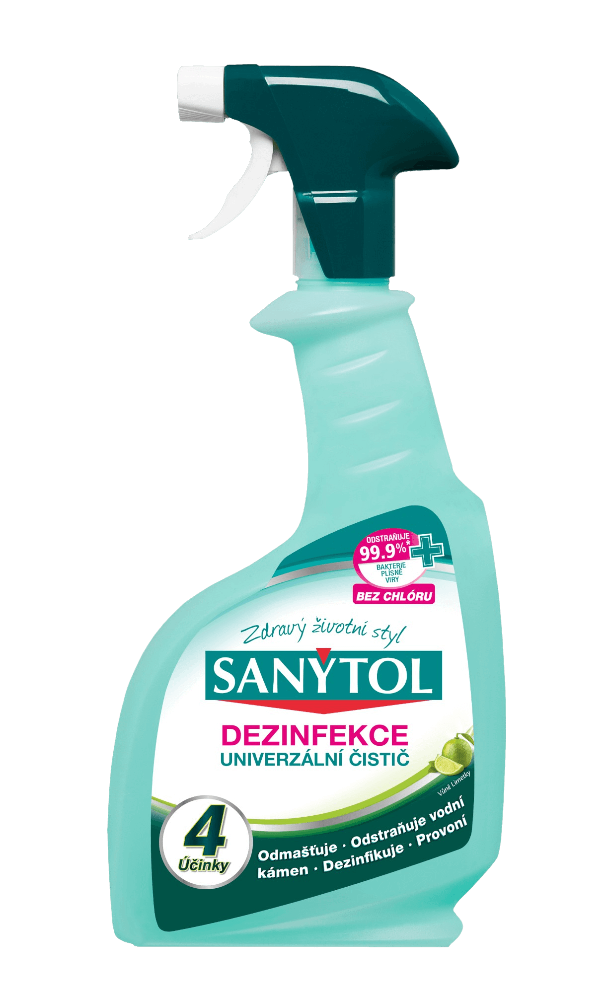 SANYTOL Univerzální čistič 4 účinky sprej 500 ml