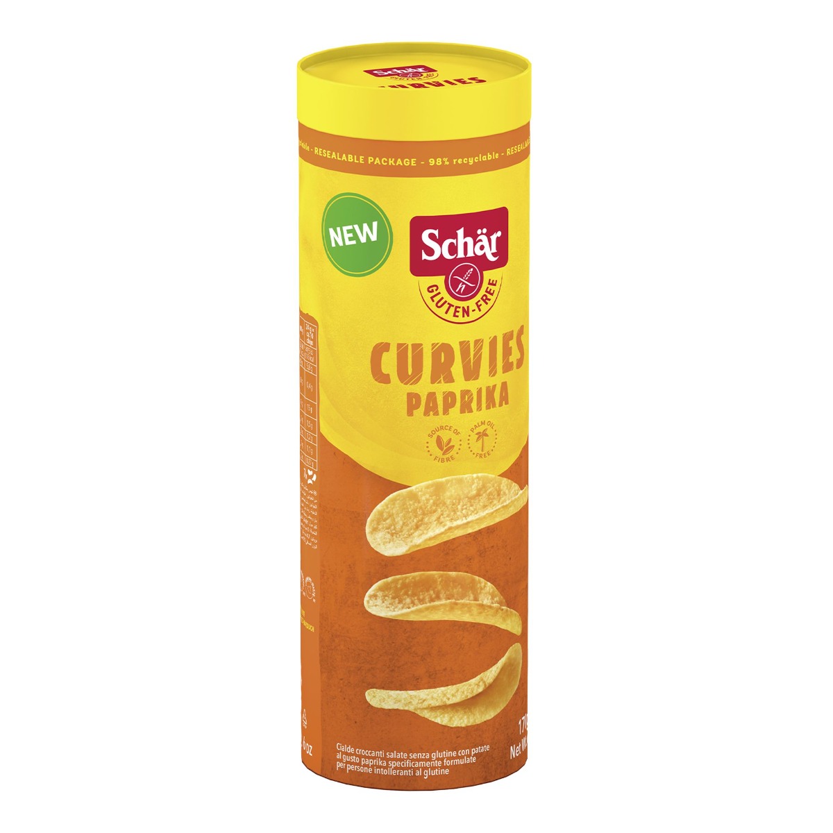 SCHÄR Curvies paprika chipsy bez lepku 170 g