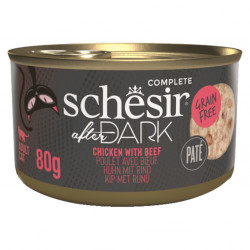 SCHESIR After Dark Paté konzerva pro kočky kuře a hovězí 80 g