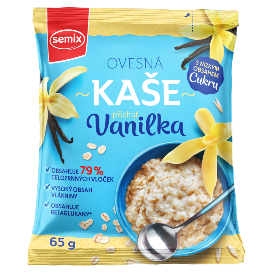 SEMIX Ovesná kaše vanilková se sladidly 65 g