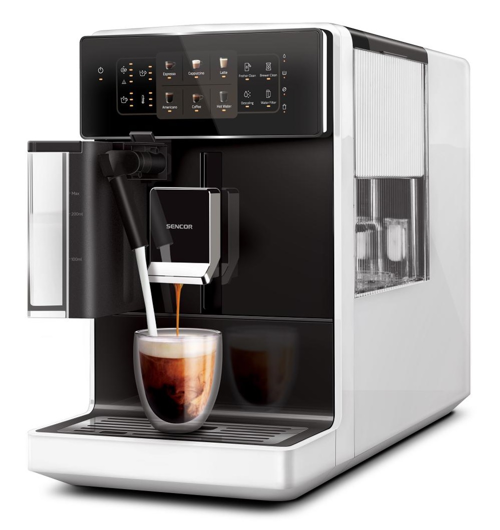 SENCOR SES 9301WH Espresso automatický kávovar bílý