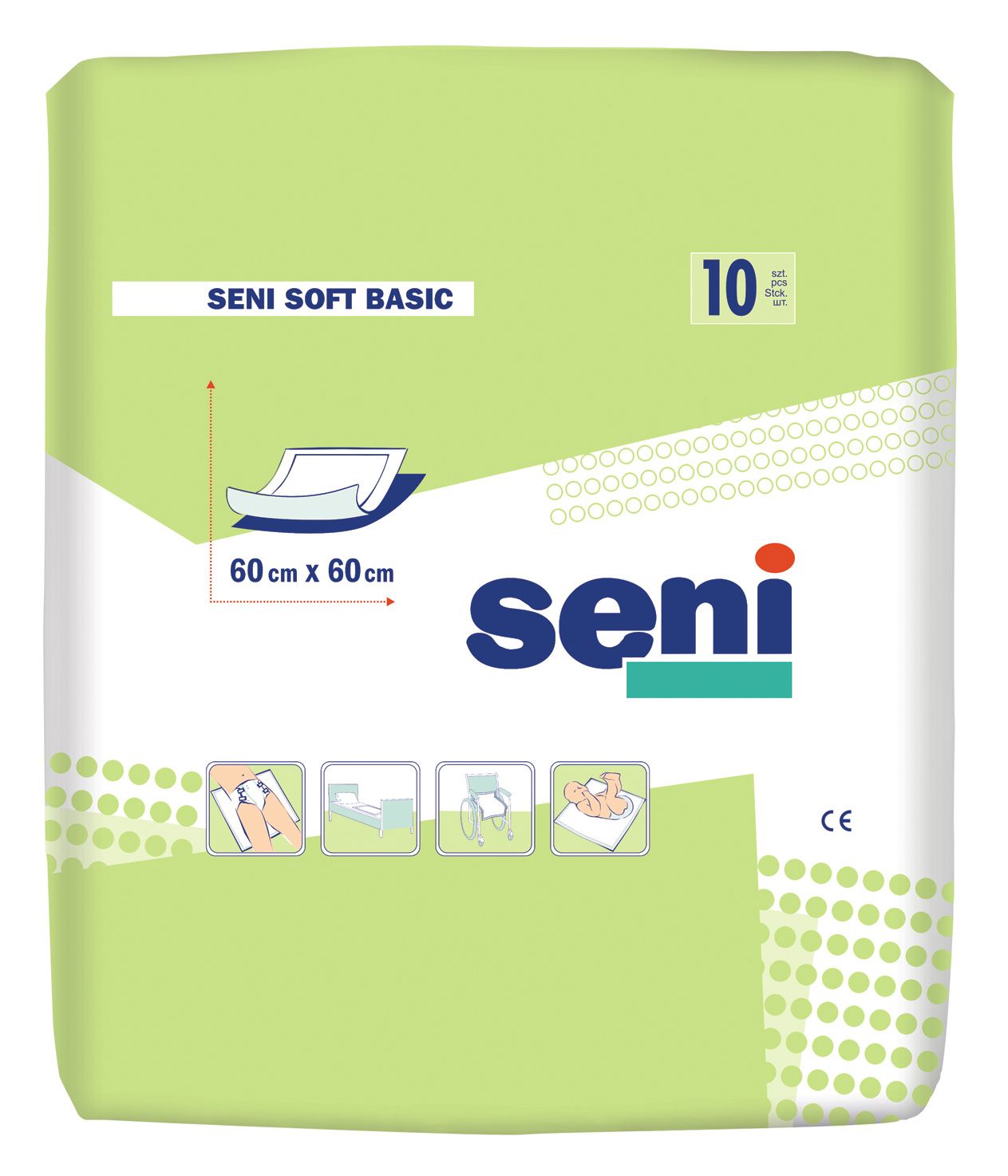 Seni Soft Basic  60x60 cm  absorpční podložky 10 ks