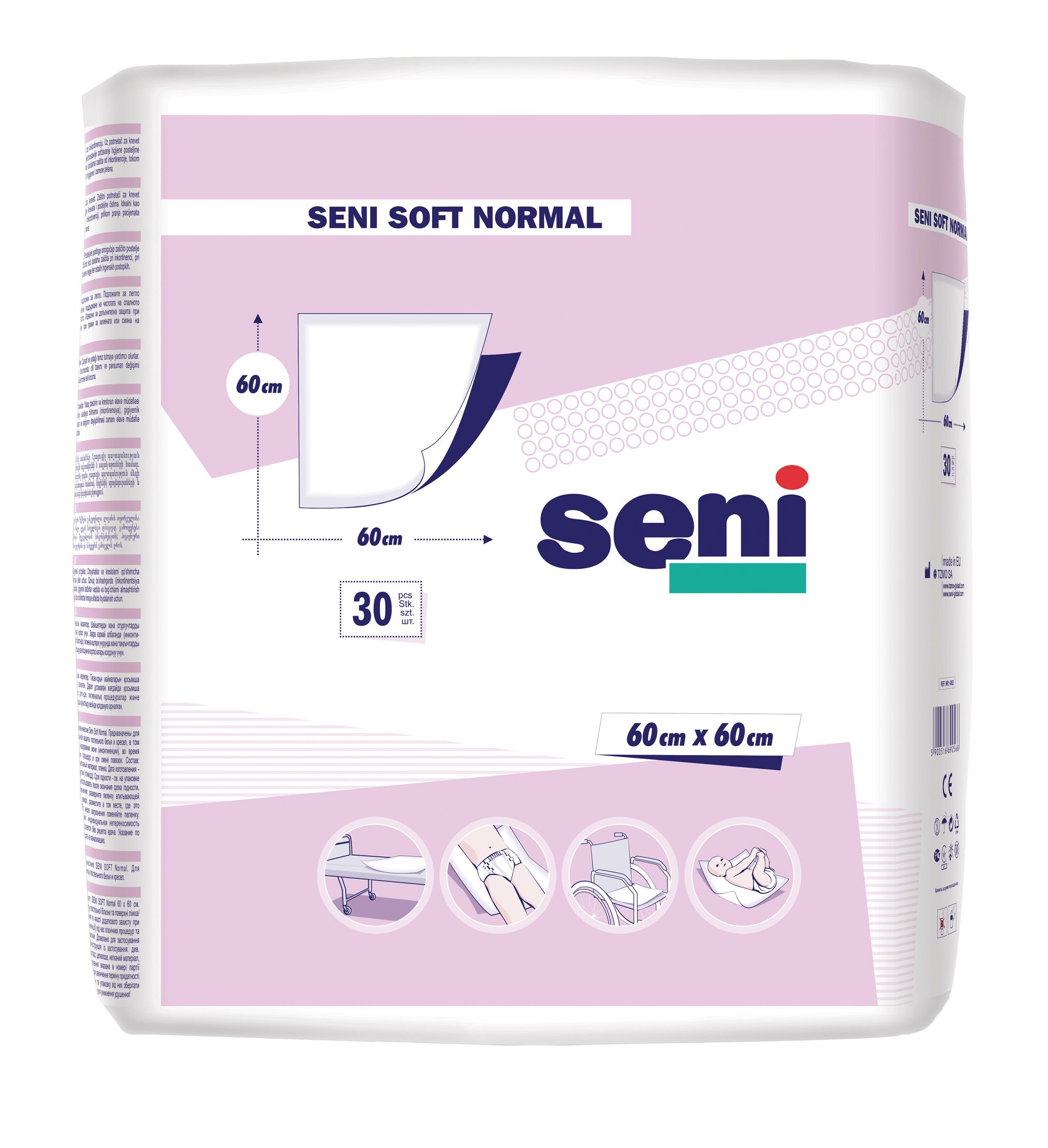 Seni Soft Normal 60x60 cm  absorpční podložky 30 ks