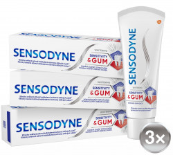 SENSODYNE Zubní pasta Sens&Gum Whitening 3 x 75 ml