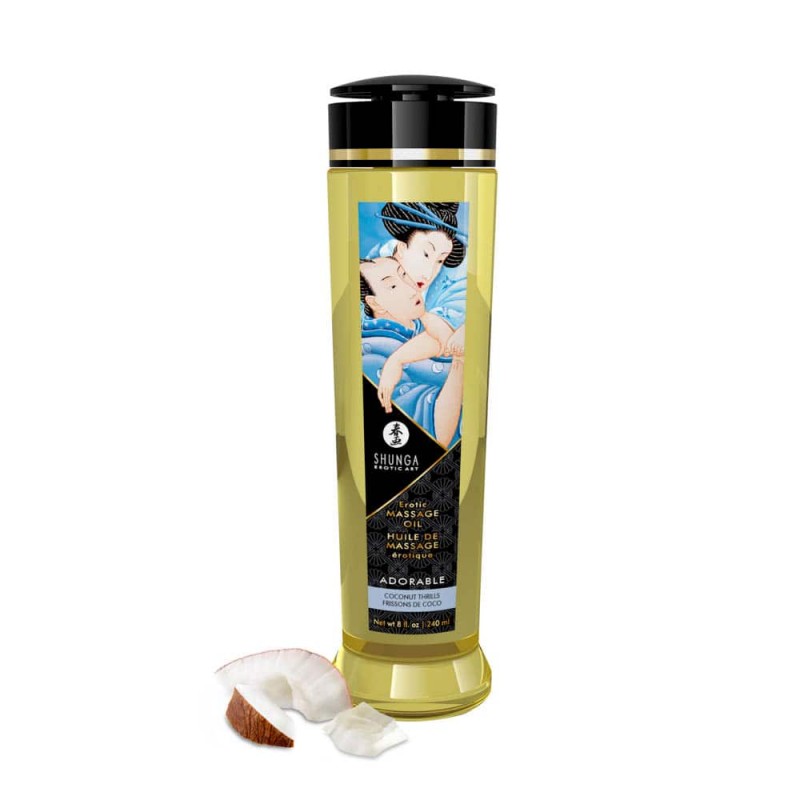 SHUNGA Masážní olej Adorable Coconut 240 ml