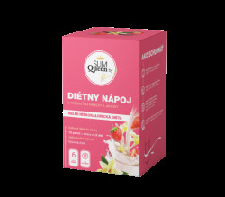 SLIM QUEEN Dietní nápoj, vanilka & jahoda 396 g