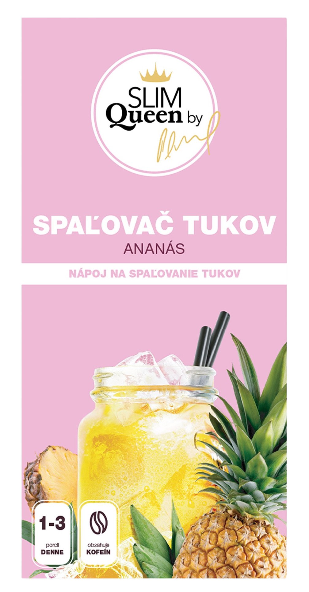 SLIM QUEEN Nápoj na spalování tuků Ananas, 75 g