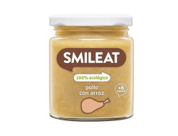 Smileat BIO příkrm kuře s rýží a zeleninou s extra panenským olivovým olejem 6M+ 230 g