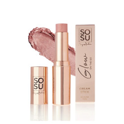 SOSU Cosmetics Krémová tvářenka v tyčince Glow on the go Pink 7 g