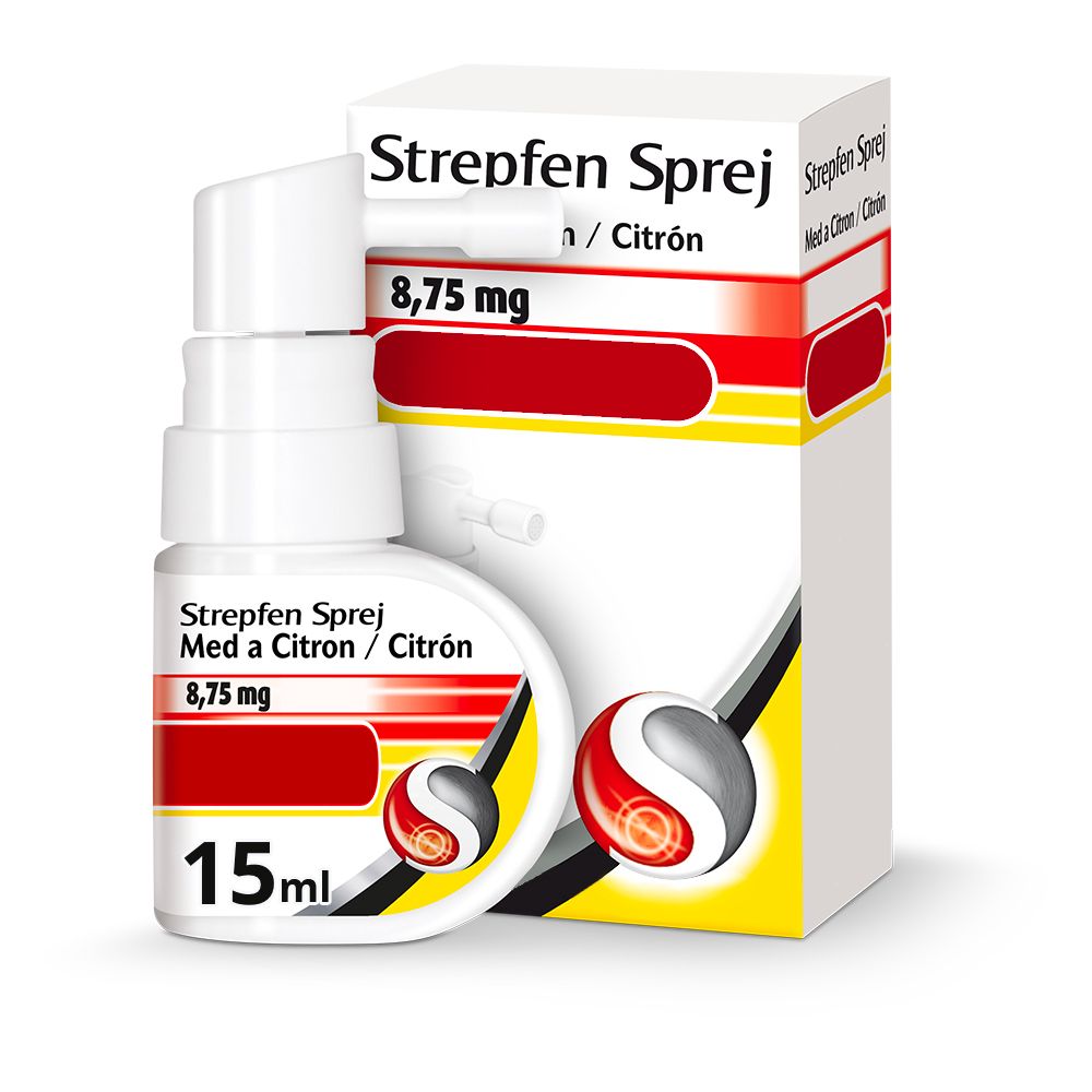 Strepfen Sprej Med a citron 8,75 mg 15 ml