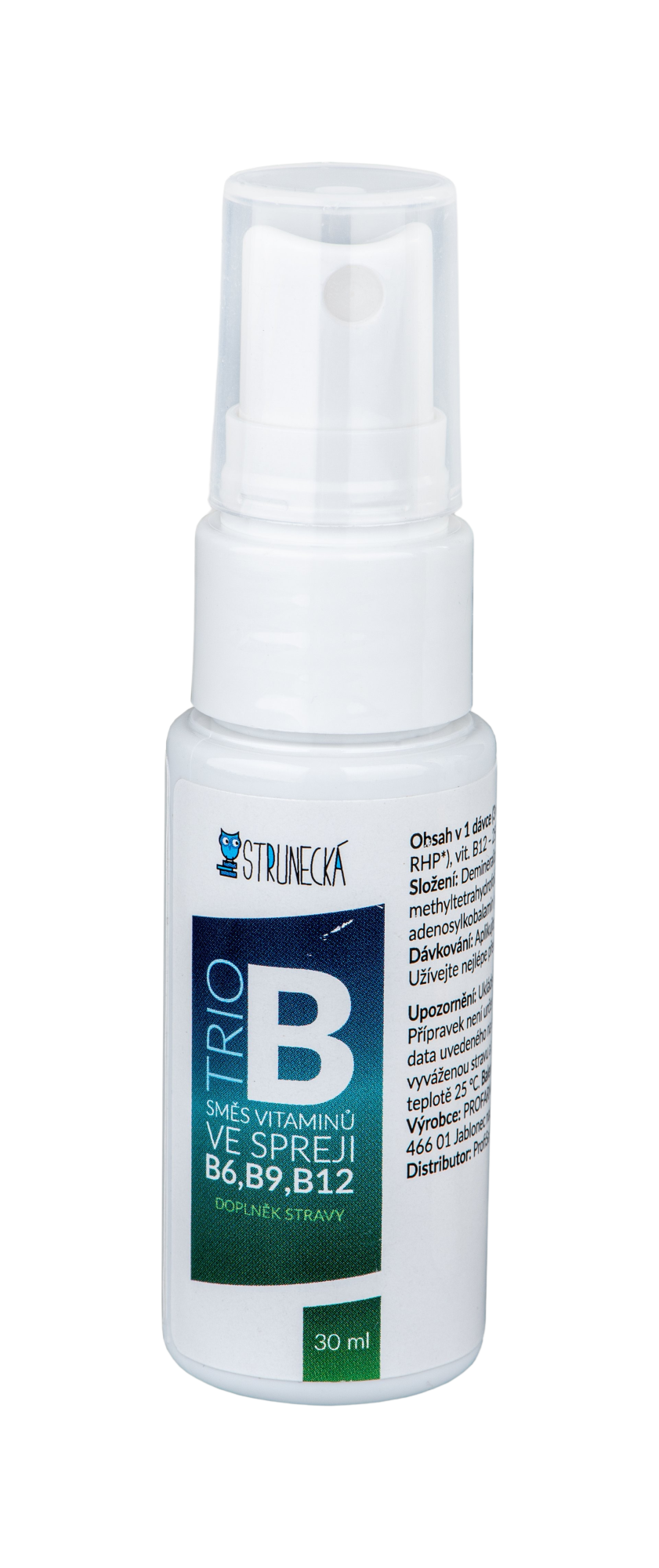 STRUNECKÁ Trio B - kombinace vitaminů B6, B9, B12 ve spreji 30 ml