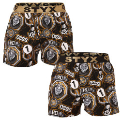 Styx 2PACK pánské trenky art / KTV sportovní guma (2BT1655) XL