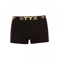 Styx Pánské boxerky / KTV sportovní guma černé - černá guma (GTC960) XXL