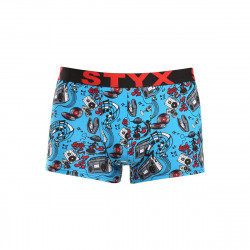 Styx Pánské boxerky art sportovní guma hudba (G1558) XL