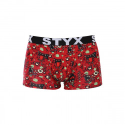 Styx Pánské boxerky art sportovní guma nadrozměr zombie (R1451) 3XL