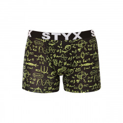 Styx Pánské boxerky long art sportovní guma fyzika (U1652) XL