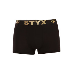 Styx Pánské boxerky / KTV sportovní guma černé - černá guma (GTC960) XL