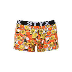 Styx Pánské boxerky art sportovní guma nadrozměr včelky (R1654) 3XL