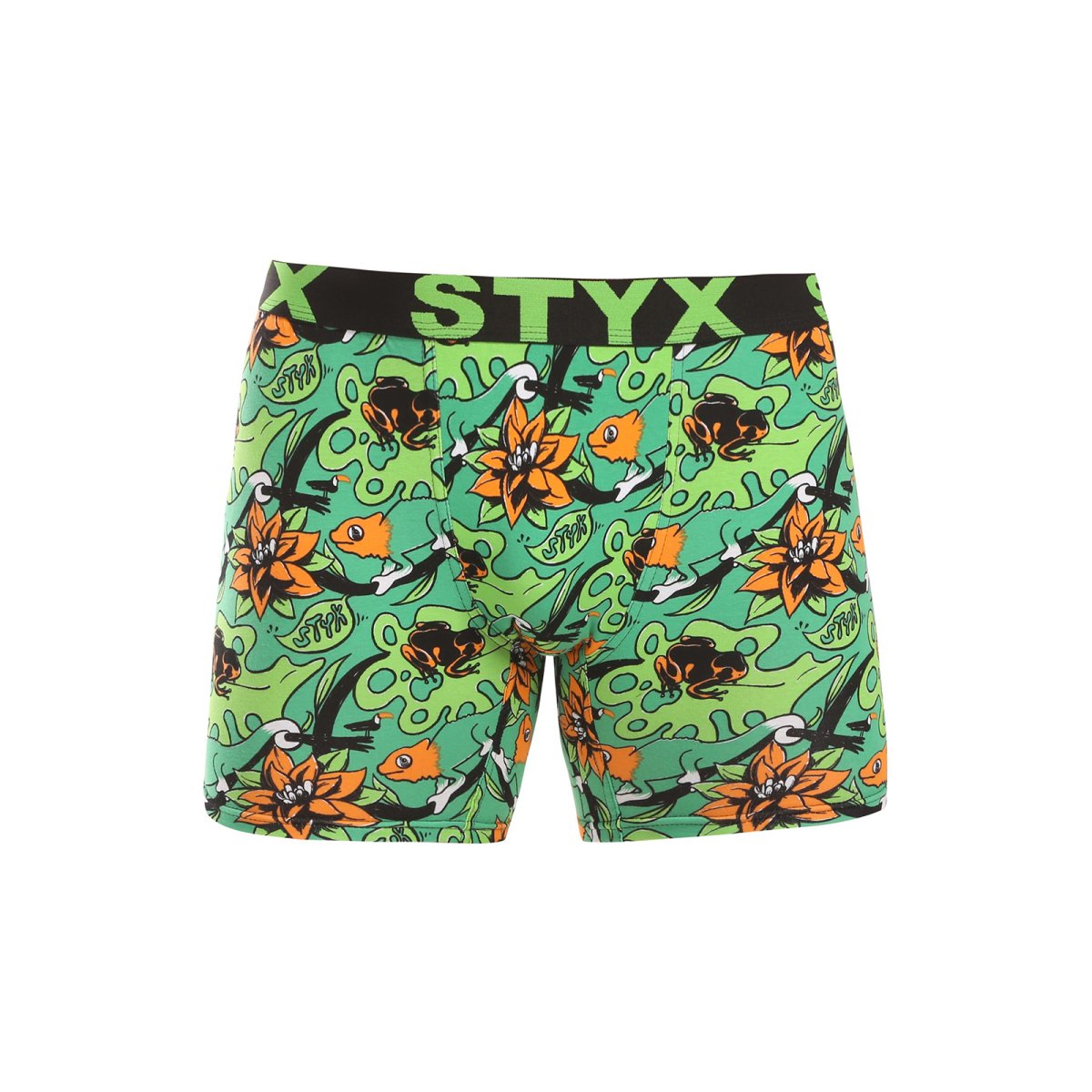 Styx Pánské boxerky long art sportovní guma tropic (UN1557) XL