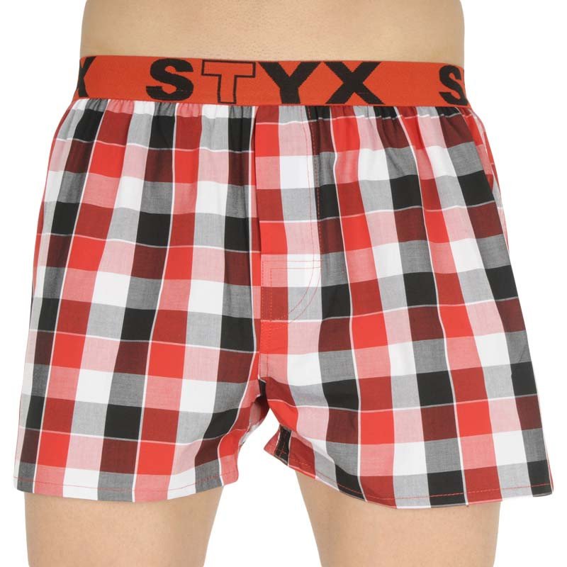 Styx Pánské trenky sportovní guma vícebarevné (B831) XL