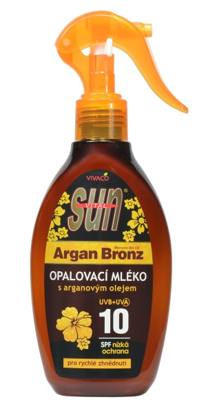 SUN VITAL Sun Vivaco Opalovací mléko s arganovým olejem SPF10 rozprašovací 200 ml