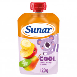 SUNAR Cool ovocná kapsička hruška banán mango 12m+ 120 g